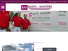 Tablet Screenshot of kleen-mastersinc.com